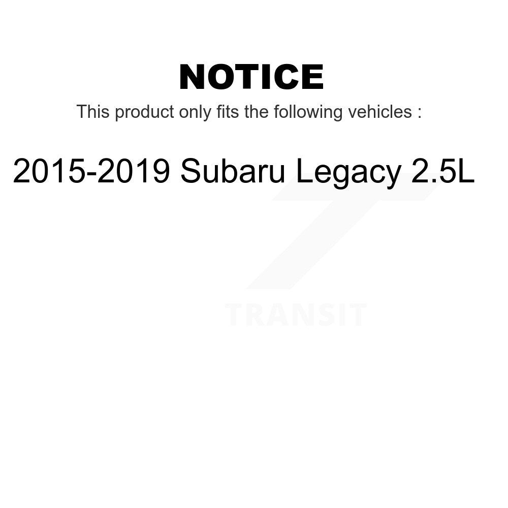 [Avant] Kit de Disque de frein pour 2015-2019 Subaru Legacy 2.5L K8-100552