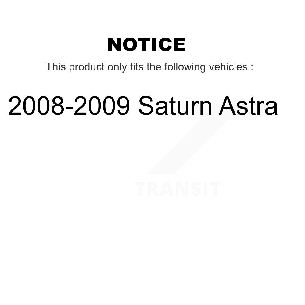 [Arrière] Kit de Disque de frein pour 2008-2009 Saturn Astra K8-100601