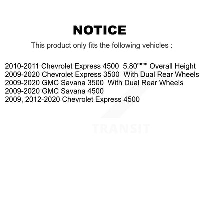 [Arrière] Kit de Disque de frein pour Chevrolet Express 3500 GMC Savana 4500 K8-100602