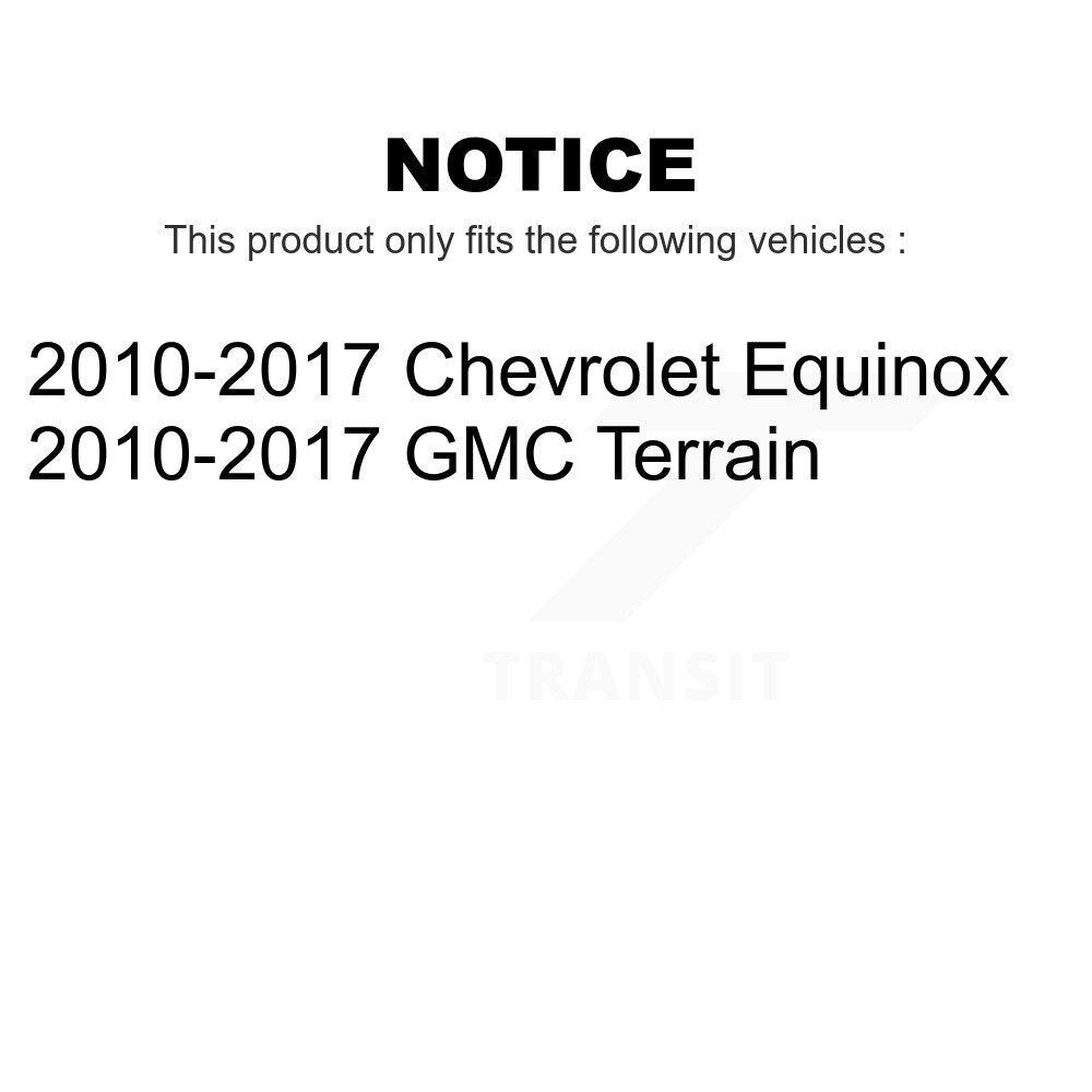 [Arrière] Kit de Disque de frein pour 2010-2017 Chevrolet Equinox GMC Terrain K8-100612