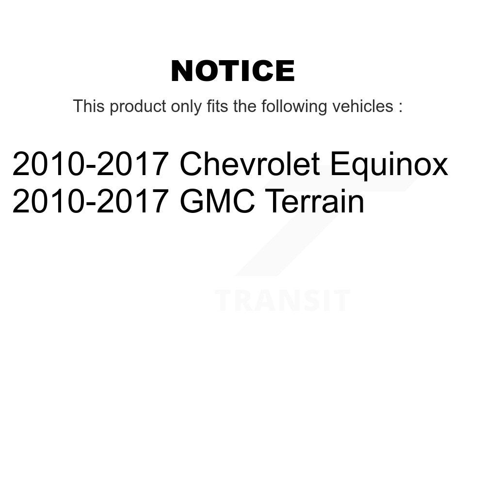 [Arrière] Kit de Disque de frein pour 2010-2017 Chevrolet Equinox GMC Terrain K8-100612
