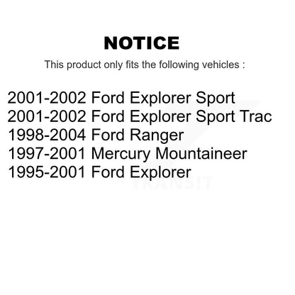 [Arrière] Kit de Disque de frein pour Ford Ranger Explorer Sport Trac Mercury Mountaineer K8-100629