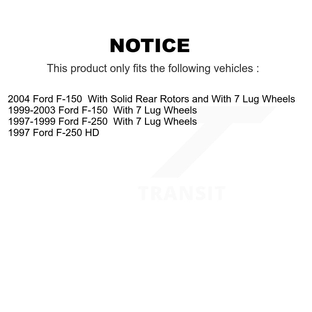 [Arrière] Kit de Disque de frein pour Ford F-150 F-250 HD K8-100633