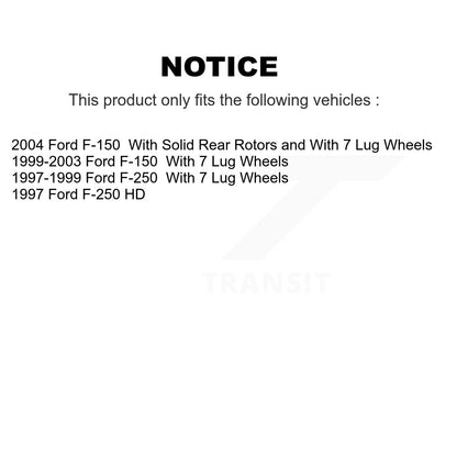 [Arrière] Kit de Disque de frein pour Ford F-150 F-250 HD K8-100633