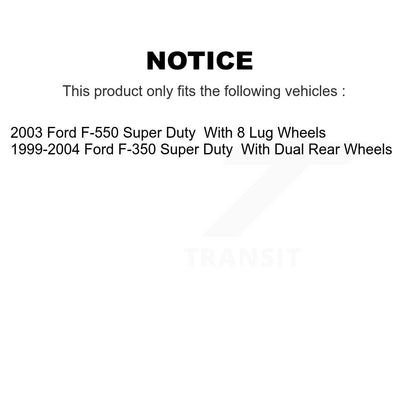 [Arrière] Kit de Disque de frein pour Ford F-350 Super Duty F-550 K8-100638