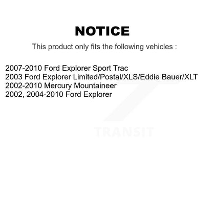 [Arrière] Kit de Disque de frein pour Ford Explorer Mercury Mountaineer Sport Trac K8-100642