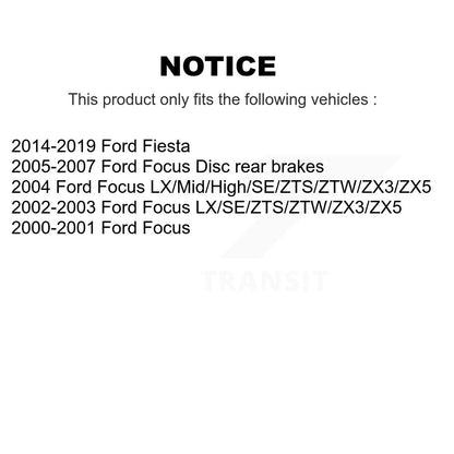 [Arrière] Kit de Disque de frein pour Ford Focus Fiesta K8-100643