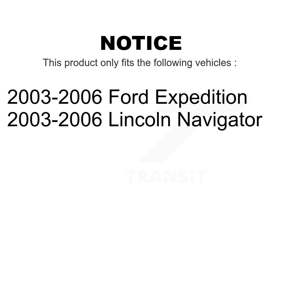 [Arrière] Kit de Disque de frein pour 2003-2006 Ford Expedition Lincoln Navigator K8-100644