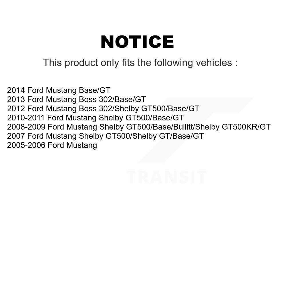 [Arrière] Kit de Disque de frein pour Ford Mustang K8-100655
