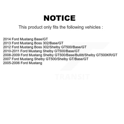 [Arrière] Kit de Disque de frein pour Ford Mustang K8-100655