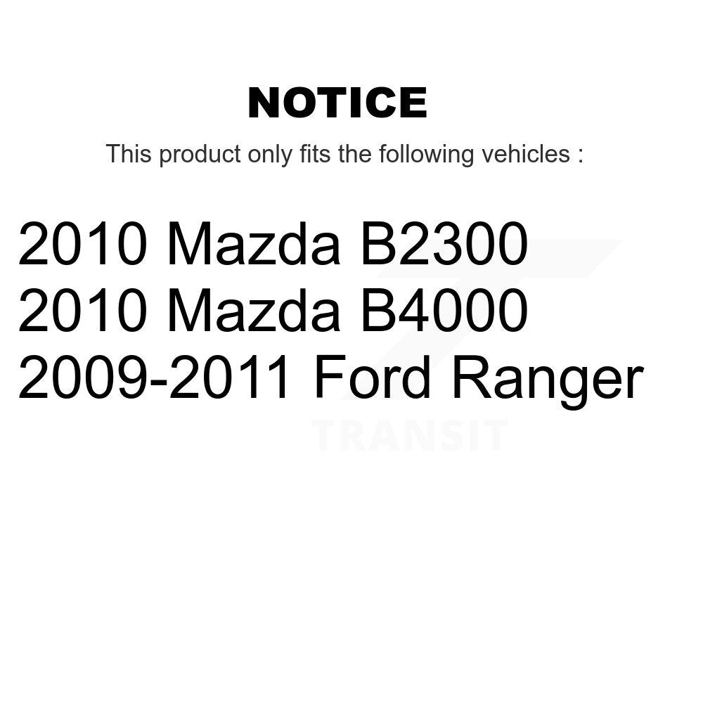 [Arrière] Kit de Disque de frein pour Ford Ranger Mazda B2300 B4000 K8-100666