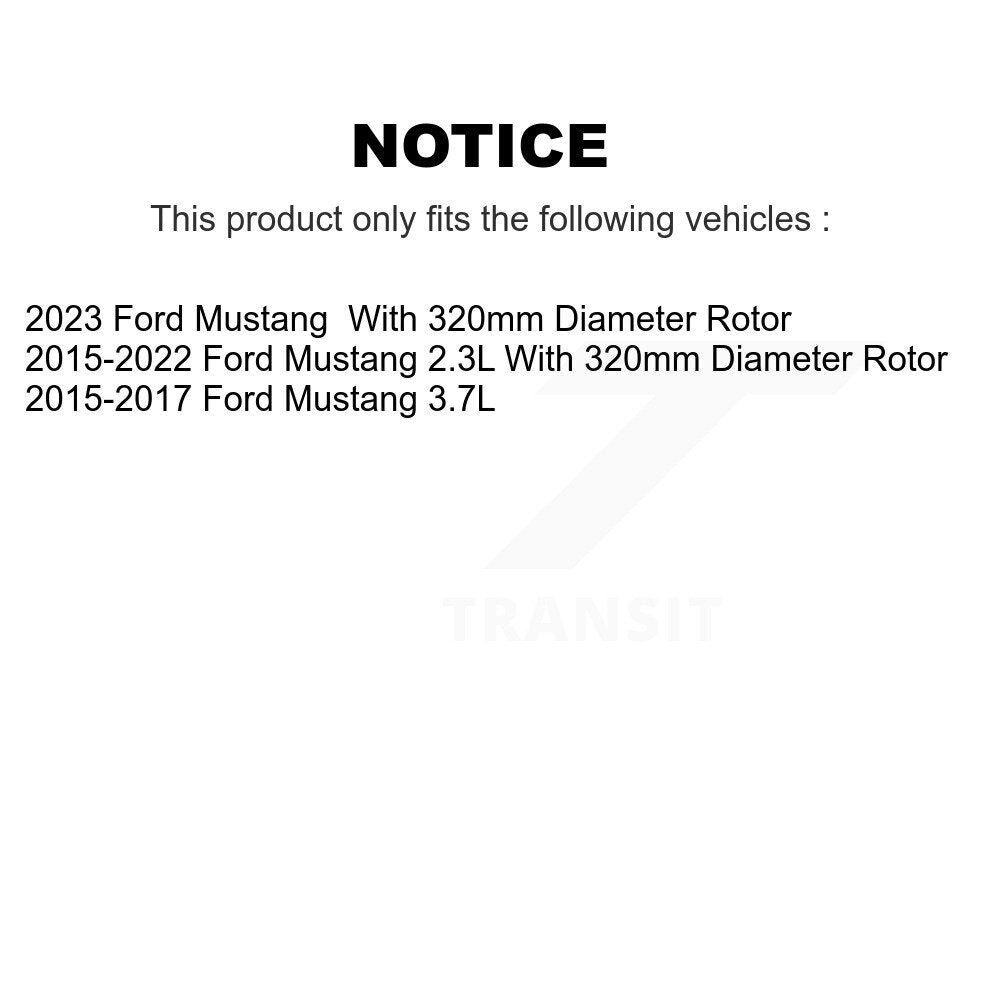 [Arrière] Kit de Disque de frein pour Ford Mustang K8-100676