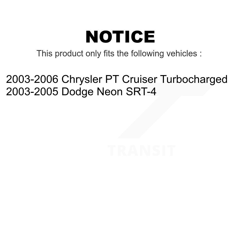 [Arrière] Kit de Disque de frein pour Chrysler PT Cruiser Dodge Neon K8-100689