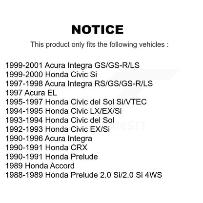 [Arrière] Kit de Disque de frein pour Honda Civic Acura Integra del Sol CRX Accord Prelude EL K8-100720