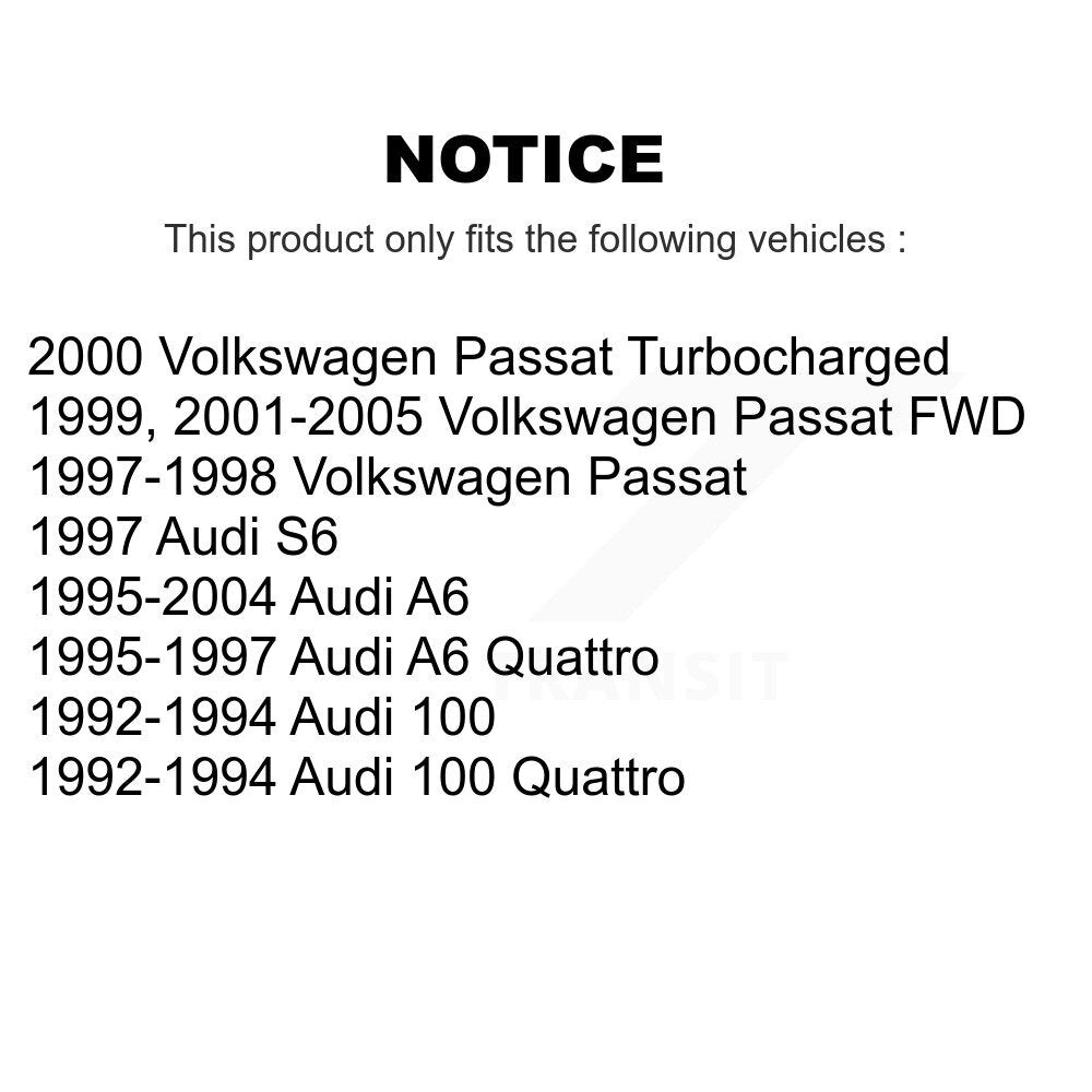 [Arrière] Kit de Disque de frein pour Volkswagen Passat Audi A6 Quattro 100 S6 K8-100731
