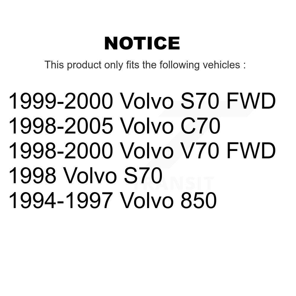 [Arrière] Kit de Disque de frein pour Volvo S70 850 V70 C70 K8-100735