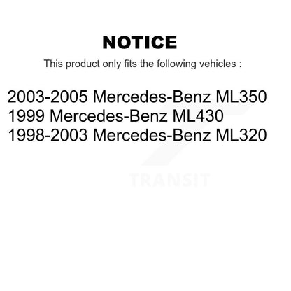 [Arrière] Kit de Disque de frein pour Mercedes-Benz ML320 ML350 ML430 K8-100749