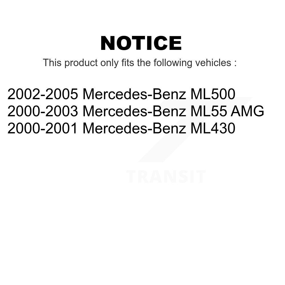 [Arrière] Kit de Disque de frein pour Mercedes-Benz ML500 ML430 ML55 AMG K8-100757