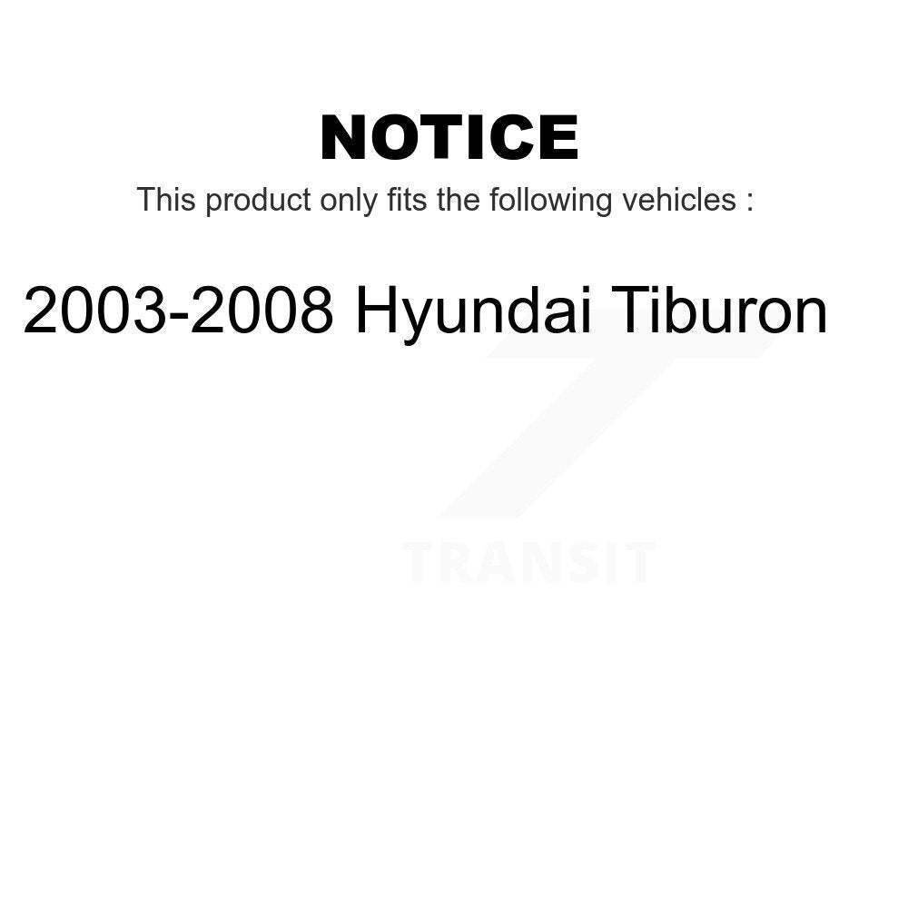 [Arrière] Kit de Disque de frein pour 2003-2008 Hyundai Tiburon K8-100773