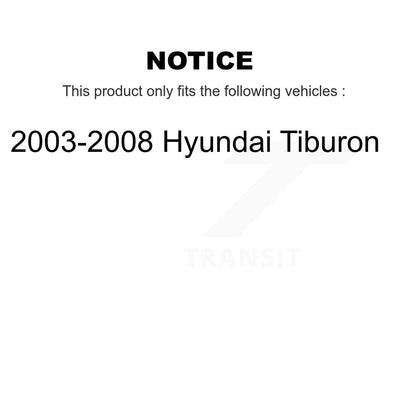 [Arrière] Kit de Disque de frein pour 2003-2008 Hyundai Tiburon K8-100773