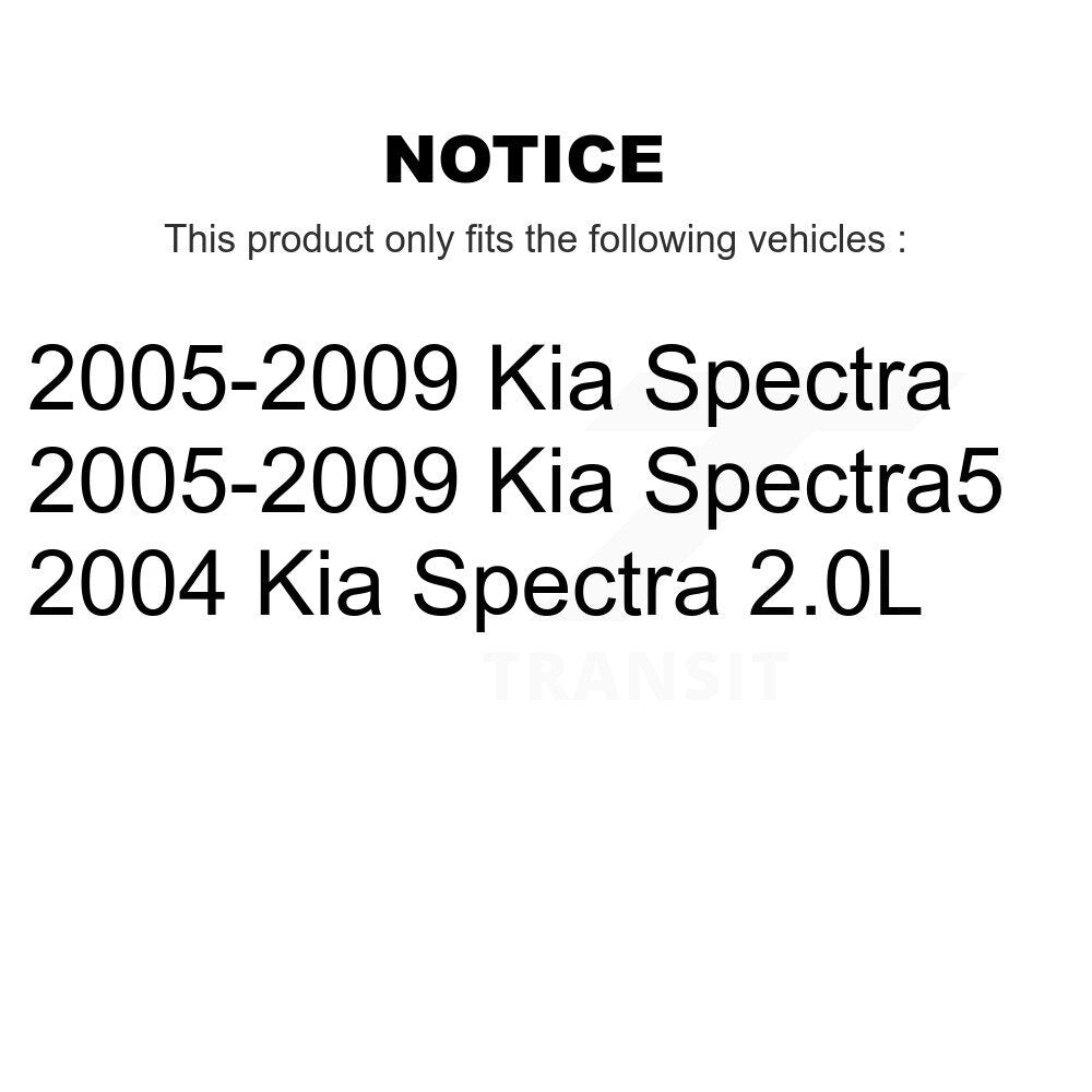 [Arrière] Kit de Disque de frein pour Kia Spectra Spectra5 K8-100825