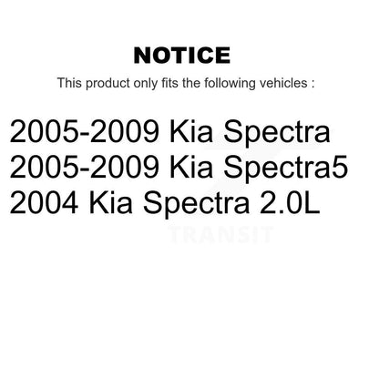 [Arrière] Kit de Disque de frein pour Kia Spectra Spectra5 K8-100825