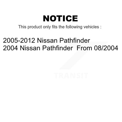 [Arrière] Kit de Disque de frein pour Nissan Pathfinder K8-100837