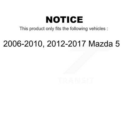 [Arrière] Kit de Disque de frein pour Mazda 5 K8-100842