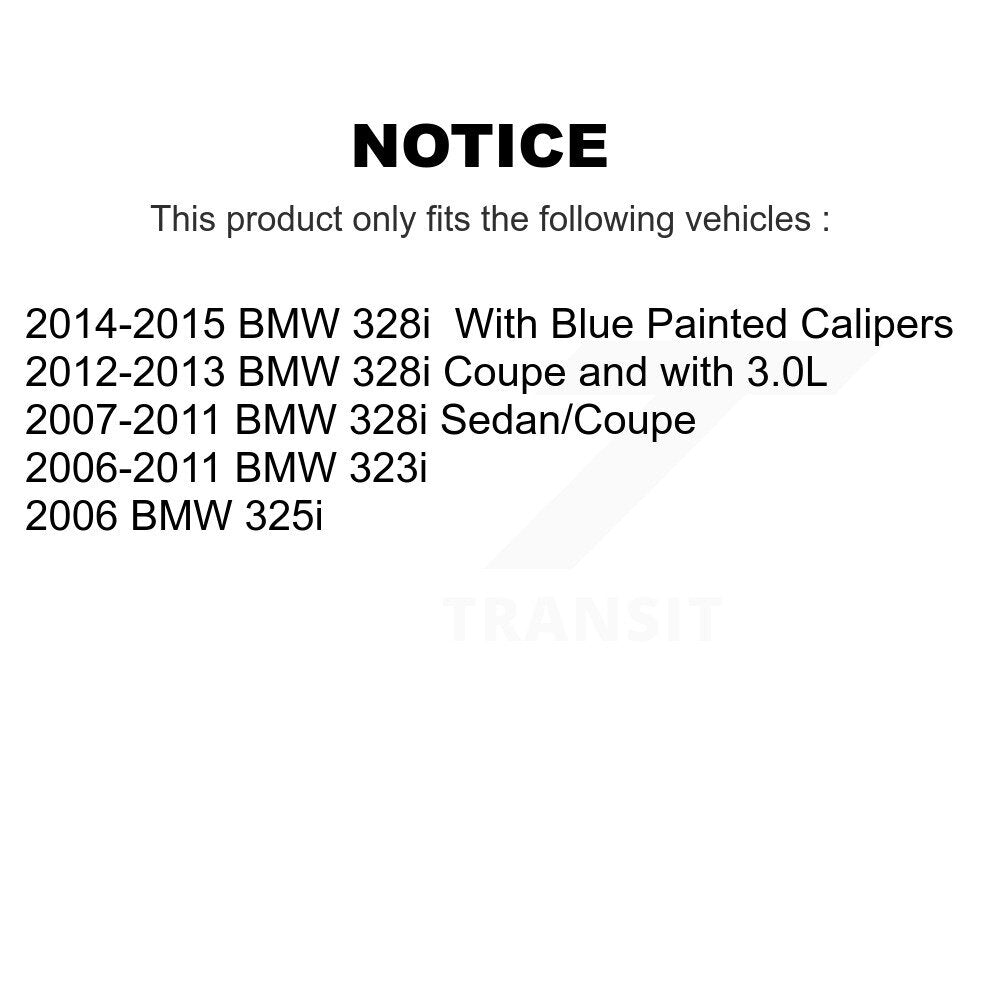 [Arrière] Kit de Disque de frein pour BMW 328i 325i 323i K8-100849