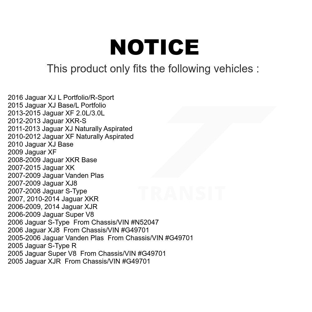 [Arrière] Kit de Disque de frein pour Jaguar XF XJ S-Type XK XKR XJ8 Vanden Plas XJR Super V8 XKR-S K8-100879