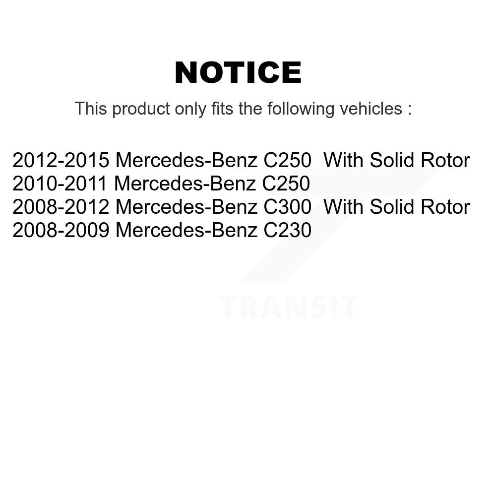 [Arrière] Kit de Disque de frein pour Mercedes-Benz C300 C250 C230 K8-100893