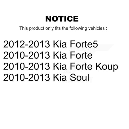 [Arrière] Kit de Disque de frein pour Kia Soul Forte Koup Forte5 K8-100897