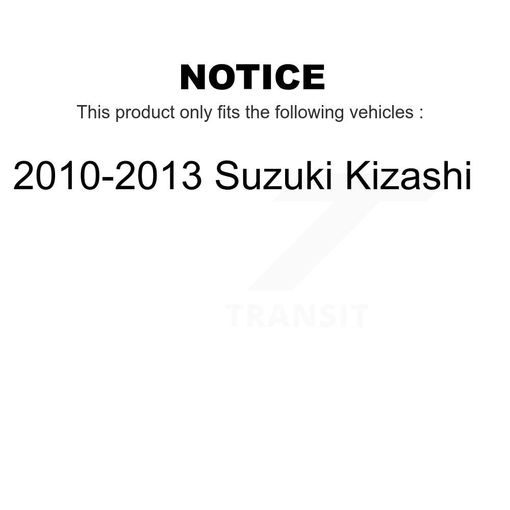 [Arrière] Kit de Disque de frein pour 2010-2013 Suzuki Kizashi K8-100907