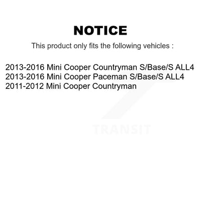 [Arrière] Kit de Disque de frein pour Mini Cooper Countryman Paceman K8-100925