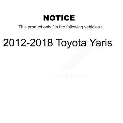 [Arrière] Kit de Disque de frein pour 2012-2018 Toyota Yaris K8-100930