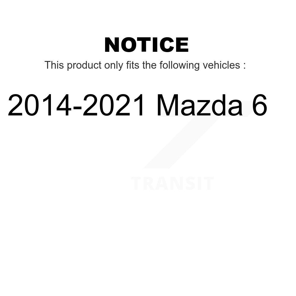 [Arrière] Kit de Disque de frein pour 2014-2021 Mazda 6 K8-100934