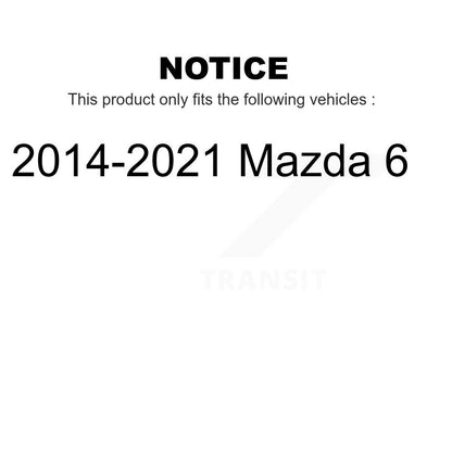 [Arrière] Kit de Disque de frein pour 2014-2021 Mazda 6 K8-100934