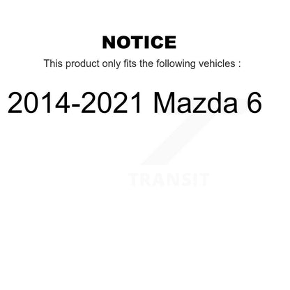 [Arrière] Kit de Disque de frein pour 2014-2021 Mazda 6 K8-100934