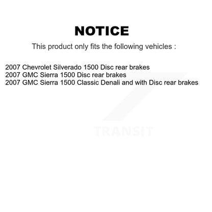 [Avant + Arrière] Kit de Disque de frein pour 2007 Chevrolet Silverado 1500 GMC Sierra Classic K8-100985
