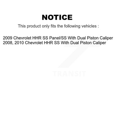 [Avant + Arrière] Kit de Disque de frein pour Chevrolet HHR avec Dual Piston Caliper K8-101053