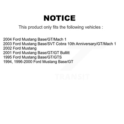 [Avant + Arrière] Kit de Disque de frein pour Ford Mustang K8-101073