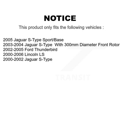 [Avant + Arrière] Kit de Disque de frein pour Lincoln LS Ford Thunderbird Jaguar S-Type K8-101092