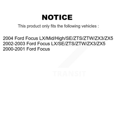 [Avant + Arrière] Kit de Disque de frein pour Ford Focus K8-101093