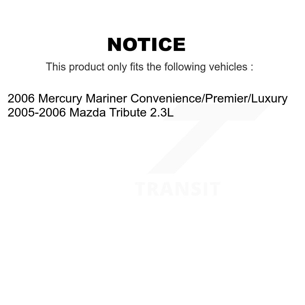 [Avant + Arrière] Kit de Disque de frein pour Mazda Tribute Mercury Mariner K8-101101