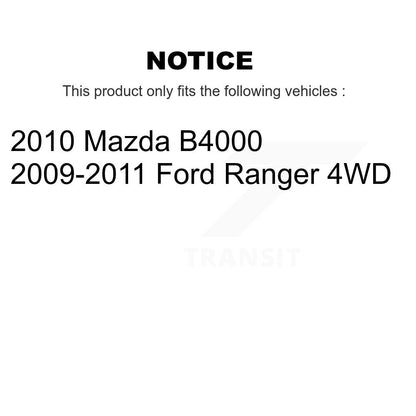 [Avant + Arrière] Kit de Disque de frein pour Ford Ranger Mazda B4000 K8-101104