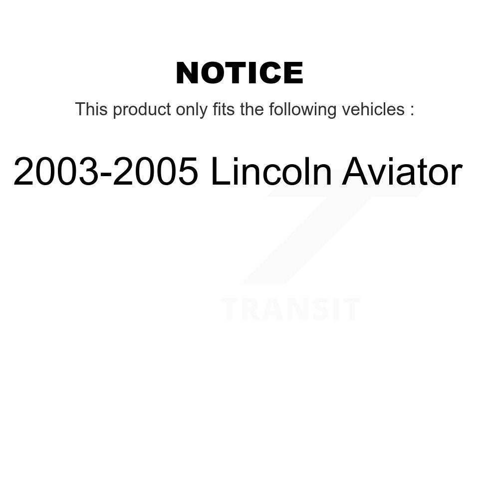 [Avant + Arrière] Kit de Disque de frein pour 2003-2005 Lincoln Aviator K8-101110