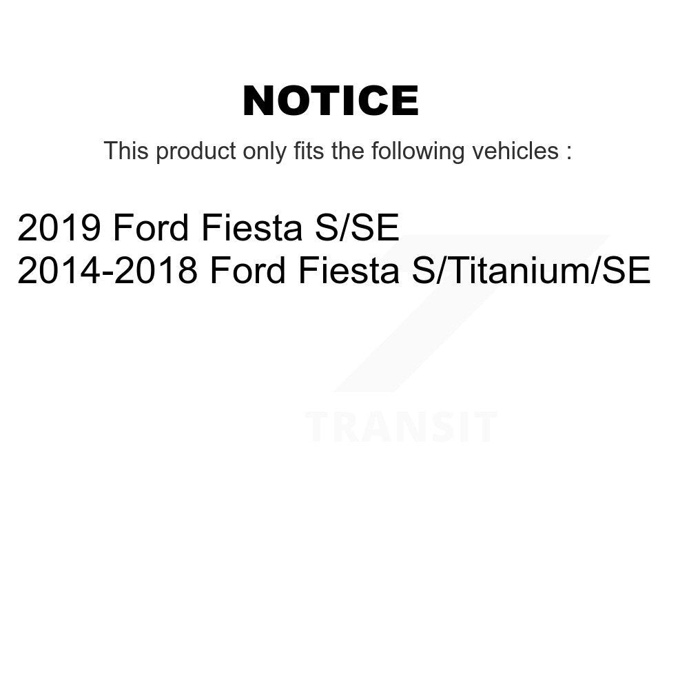 [Avant + Arrière] Kit de Disque de frein pour Ford Fiesta K8-101143