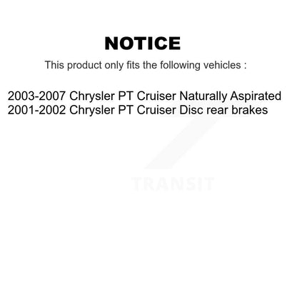 [Avant + Arrière] Kit de Disque de frein pour Chrysler PT Cruiser K8-101178