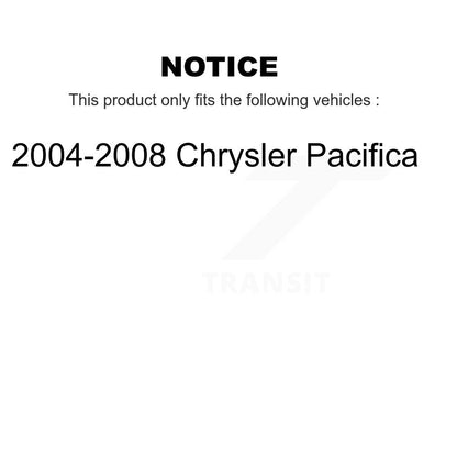 [Avant + Arrière] Kit de Disque de frein pour 2004-2008 Chrysler Pacifica K8-101189