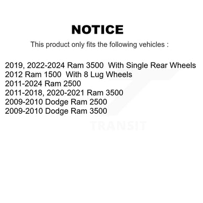 [Avant + Arrière] Kit de Disque de frein pour Ram 2500 3500 1500 Dodge K8-101208
